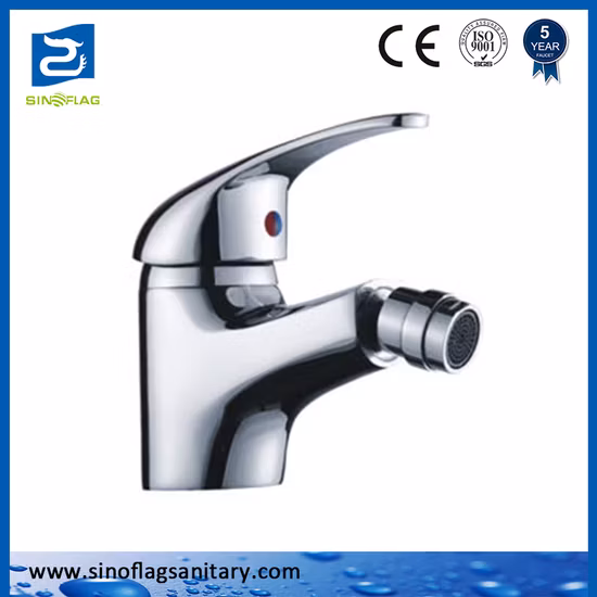 Grifo de bidé cuadrado para baño de latón de 40 mm