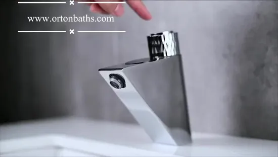 Grifo automático sin contacto para lavabo de baño, grifo mezclador con Sensor de latón, manos libres, grifo con Sensor de agua, grifo público con Sensor de agua fría y caliente