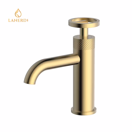 Sanitary Ware Faucet Factory Griferia Modern Basin Faucet Giratorio Knurling Handle Latón Baño Grifo Mezclador Grifos CE Upc Grifos Lavabo Grifo Grifo de agua