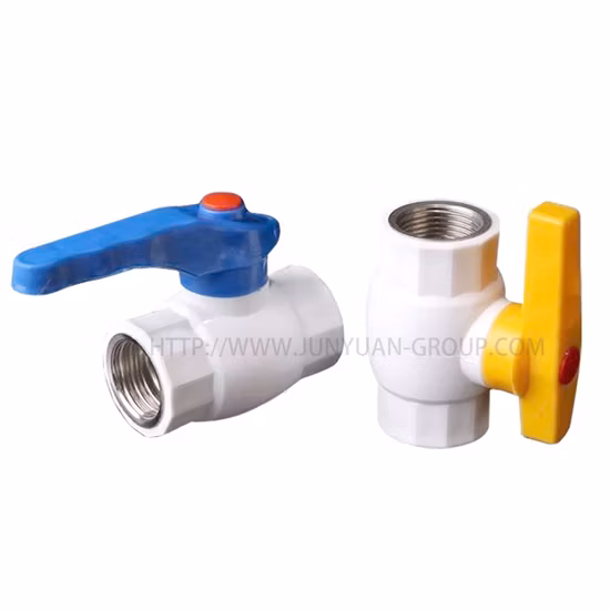 Válvula de bola de unión de ángulo de latón PPR de soldadura de tubería de plástico de 20 mm para tubería de agua y plomería