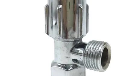 Válvula de parada de ángulo de cierre de un cuarto de vuelta de aleación de zinc para fregadero de agua, baño, inodoro, cocina, ducha, fontanería