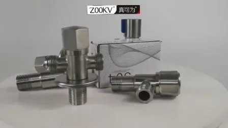 Válvula de ángulo de hardware de plomería