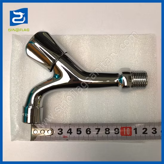 Grifo de lavadora de baño montado en la pared solo grifo de agua de latón frío